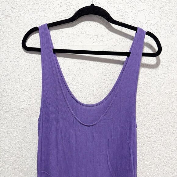 MARA HOFFMAN Valentina Voile Maxi Swim Cover Up Dress Women’s Small Purple Boho - Picture 9 of 10